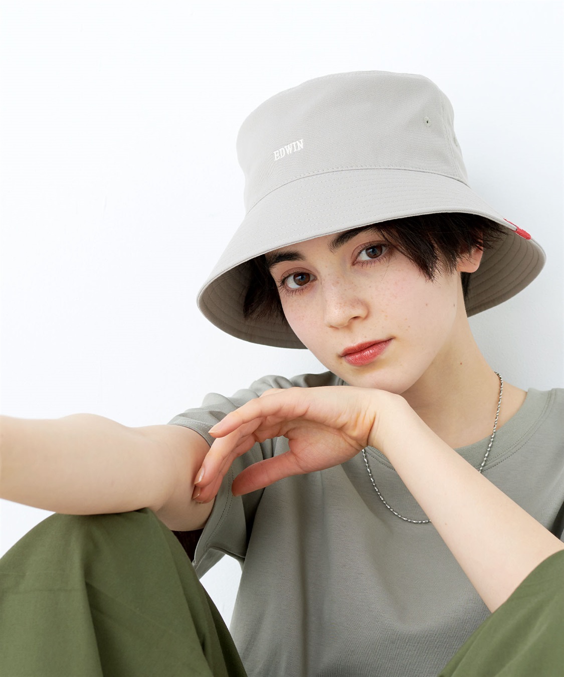 Life Style by cross marche 【EDWIN / エドウィン】ロゴ刺繍ツイルバケットハット【HATMIKKE / ハットミッケ】_sub_20