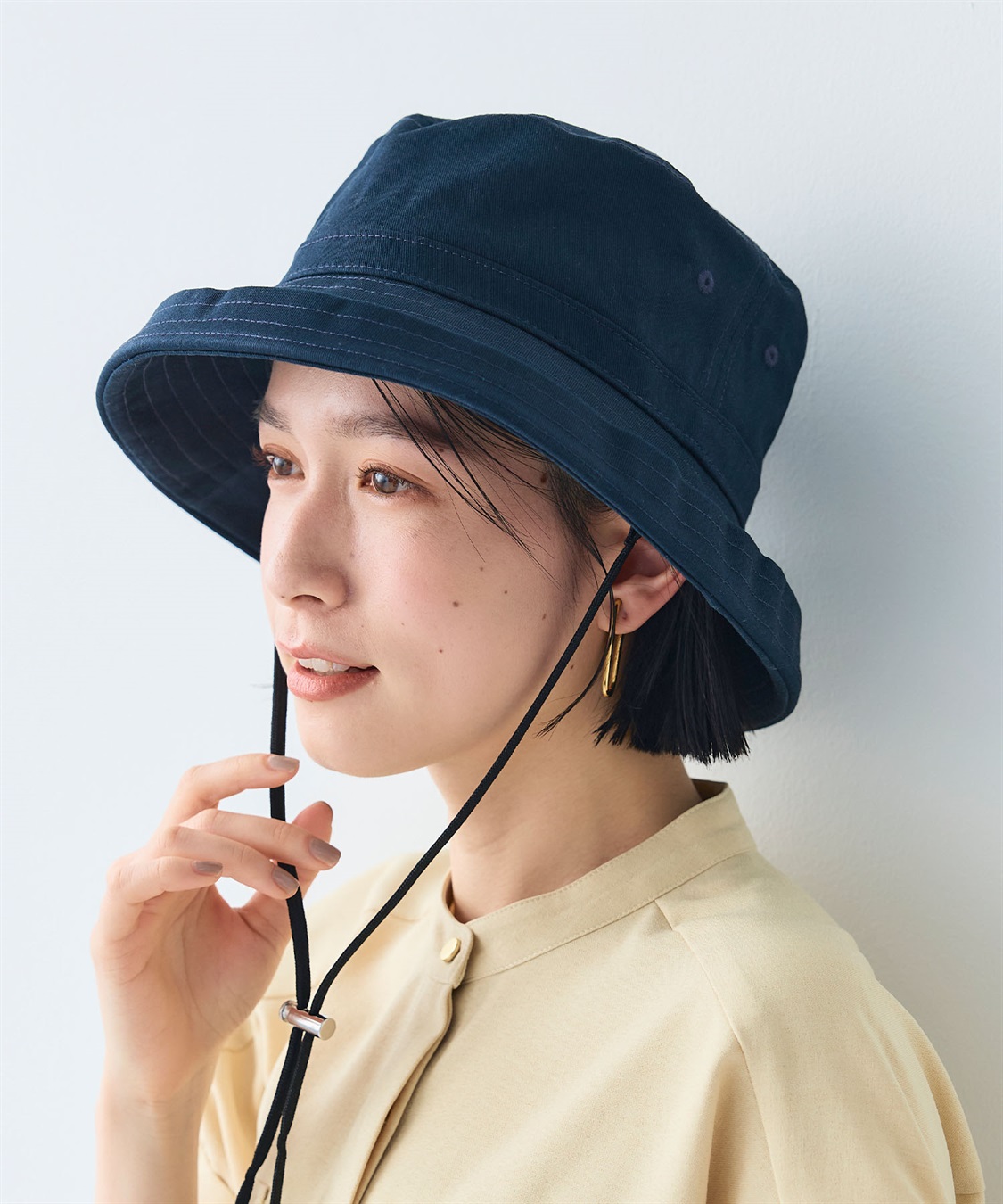 CROSS FUNCTION 《UPF50+》エブ楽 綿麻エッジアップクロッシェハット_sub_20