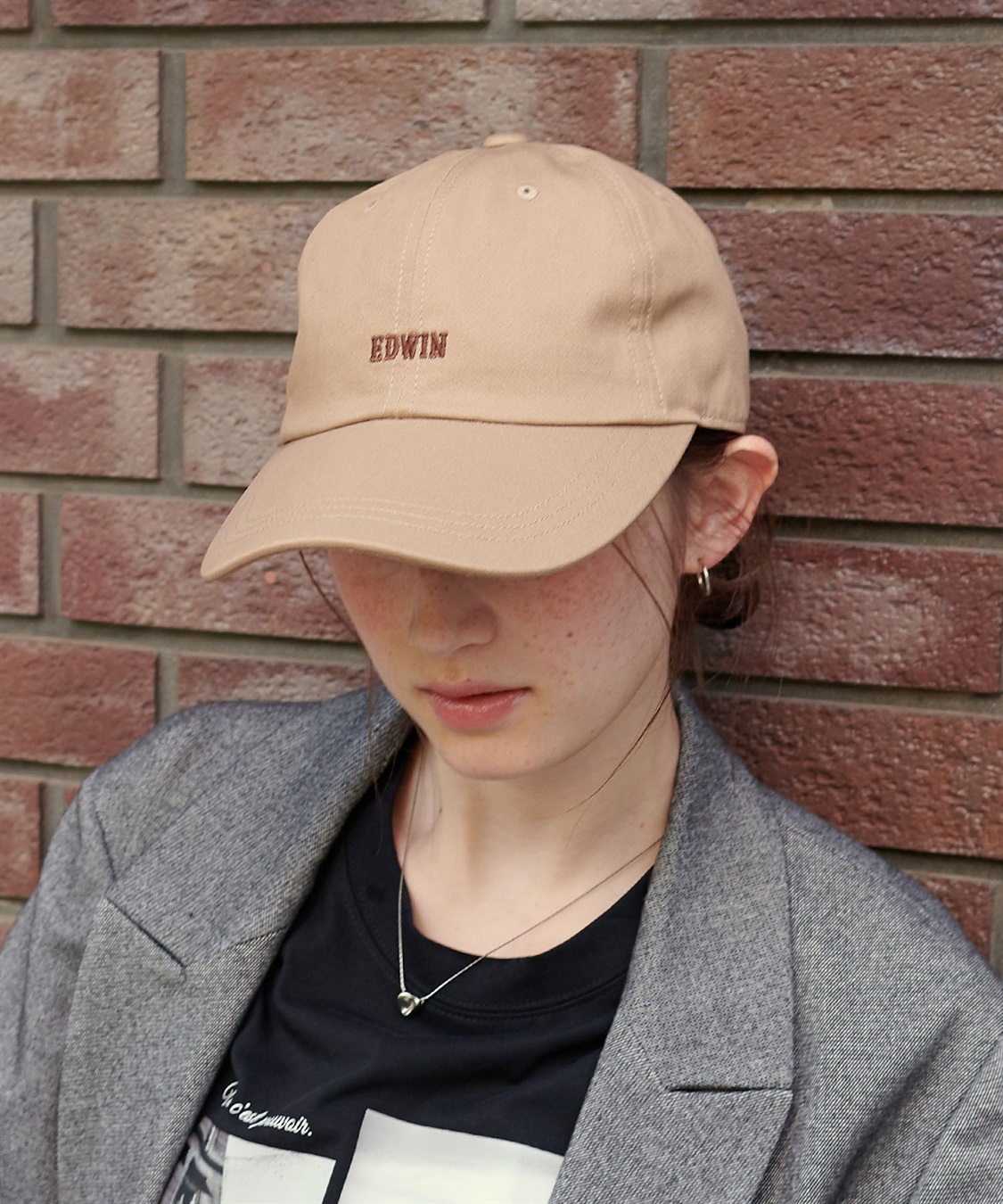 HATMIKKE 【EDWIN/エドウィン】配色ロゴ刺しゅうキャップ_sub_2