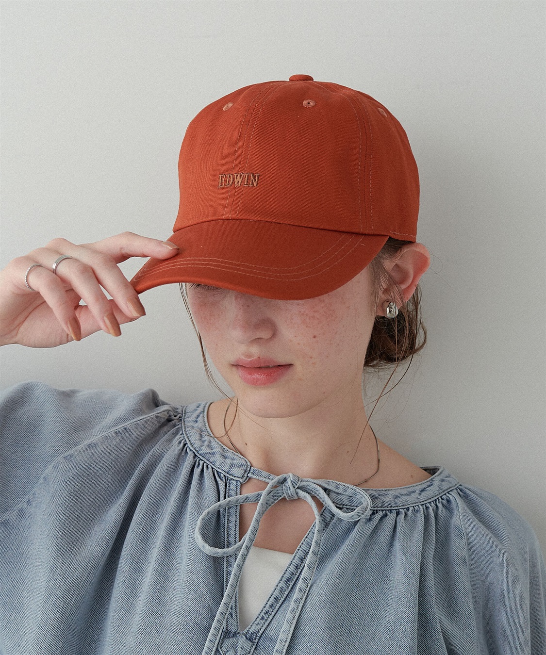 HATMIKKE 【EDWIN/エドウィン】配色ロゴ刺しゅうキャップ_sub_23