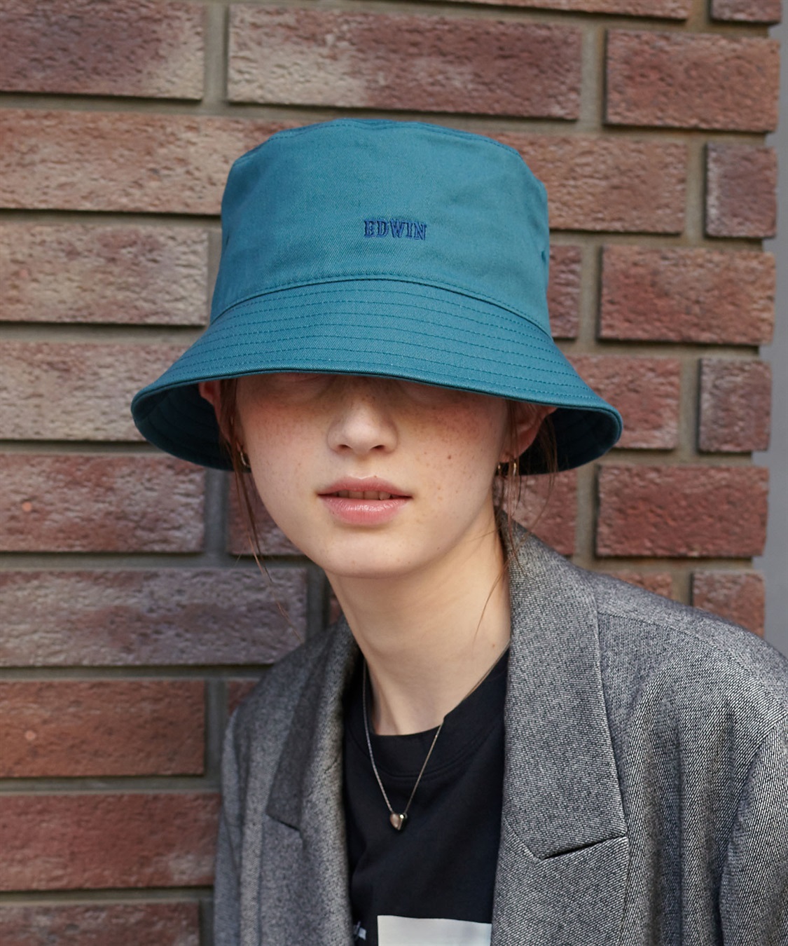 HATMIKKE 【EDWIN/エドウィン】配色ロゴ刺しゅうバケットハット_sub_3