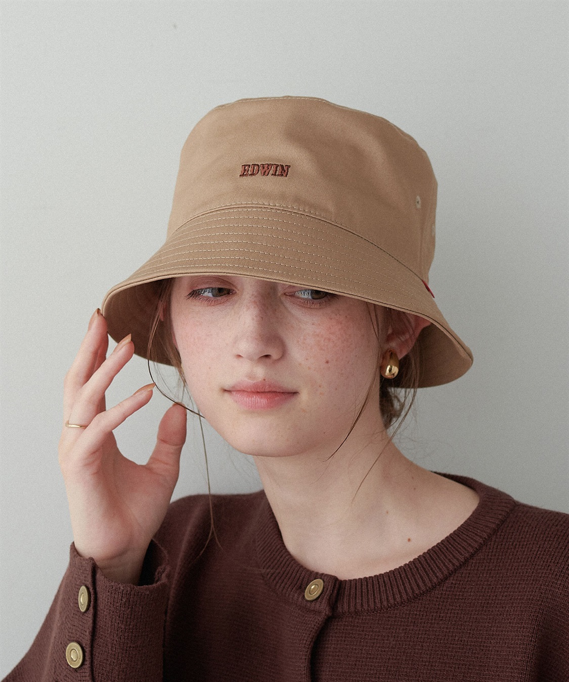 HATMIKKE 【EDWIN/エドウィン】配色ロゴ刺しゅうバケットハット_sub_6