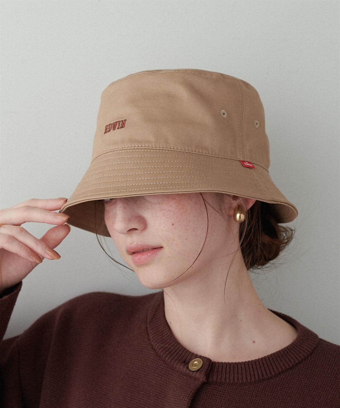 HATMIKKE 【EDWIN/エドウィン】配色ロゴ刺しゅうバケットハット_sub_7