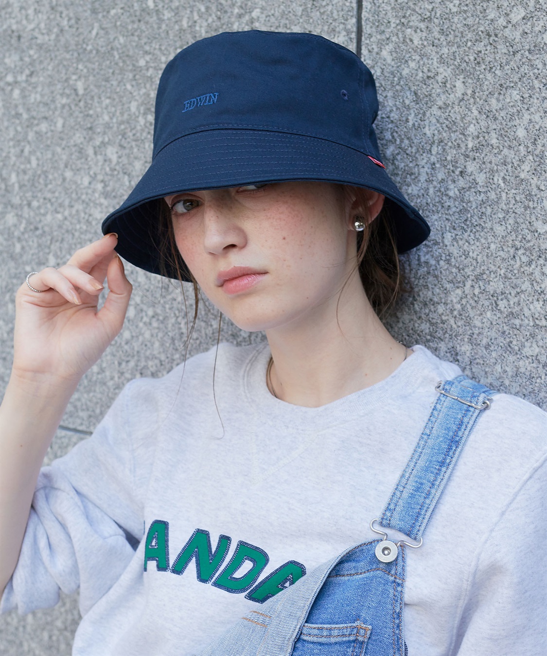 HATMIKKE 【EDWIN/エドウィン】配色ロゴ刺しゅうバケットハット_sub_8