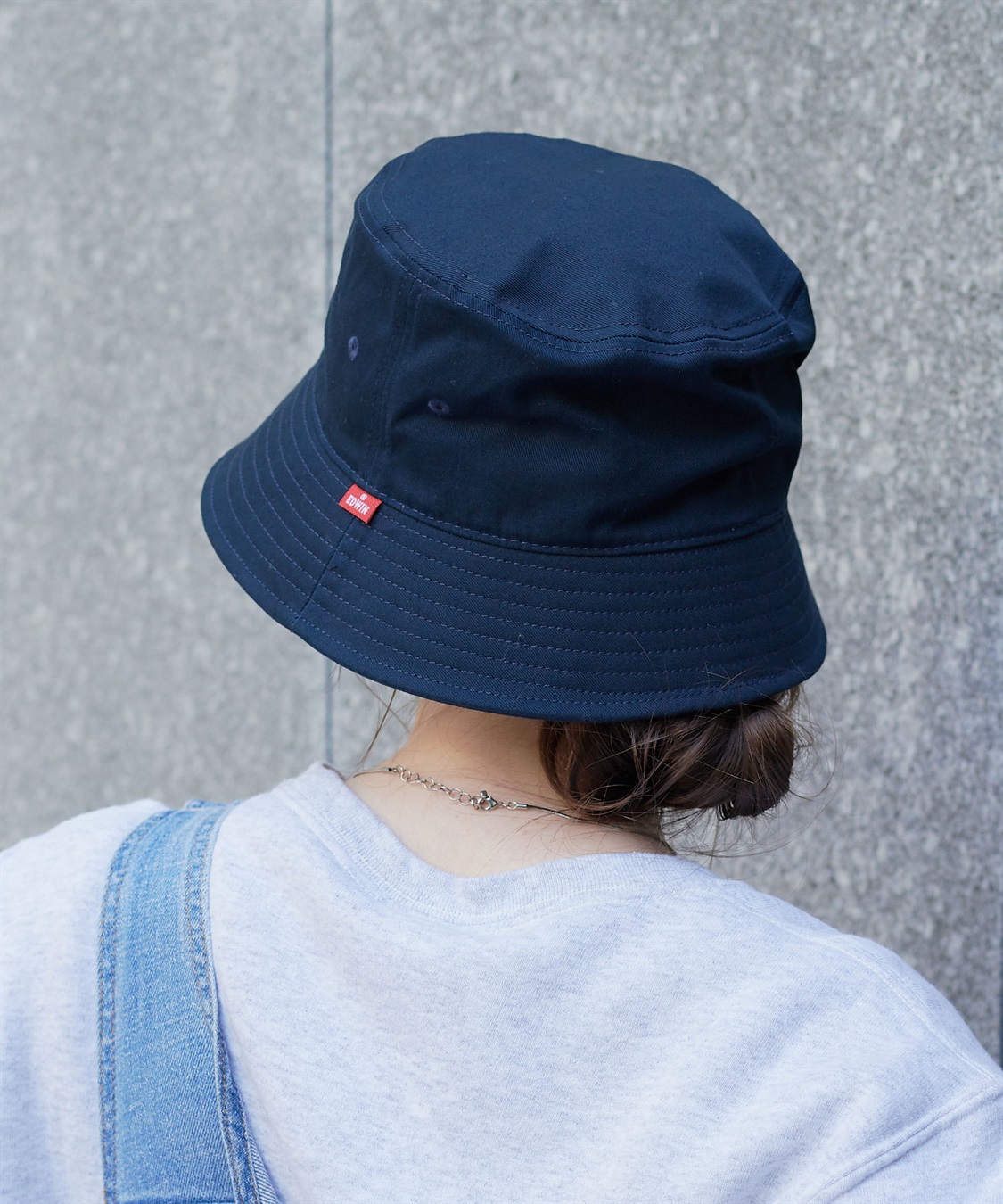 HATMIKKE 【EDWIN/エドウィン】配色ロゴ刺しゅうバケットハット_sub_9
