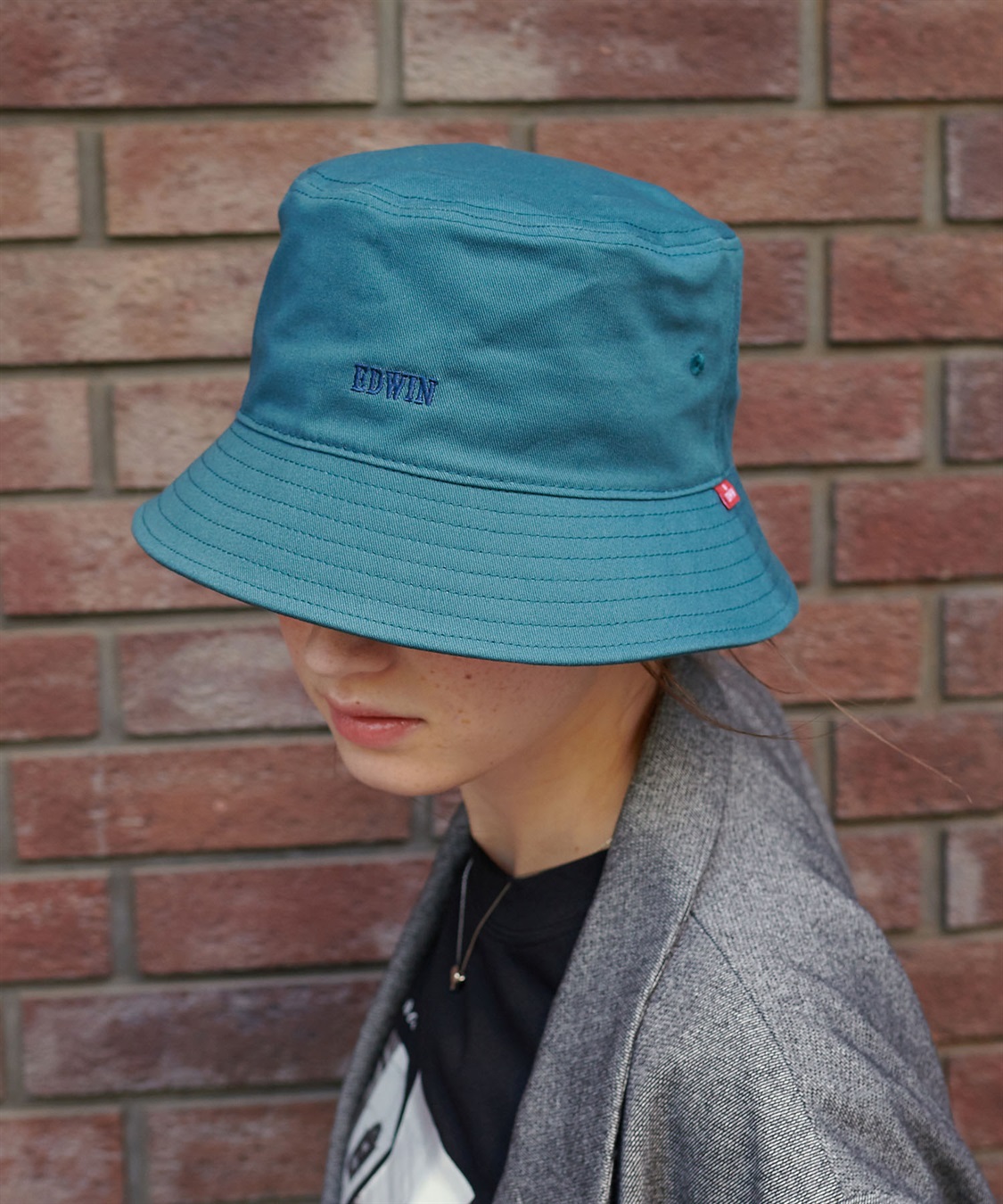 HATMIKKE 【EDWIN/エドウィン】配色ロゴ刺しゅうバケットハット_sub_19