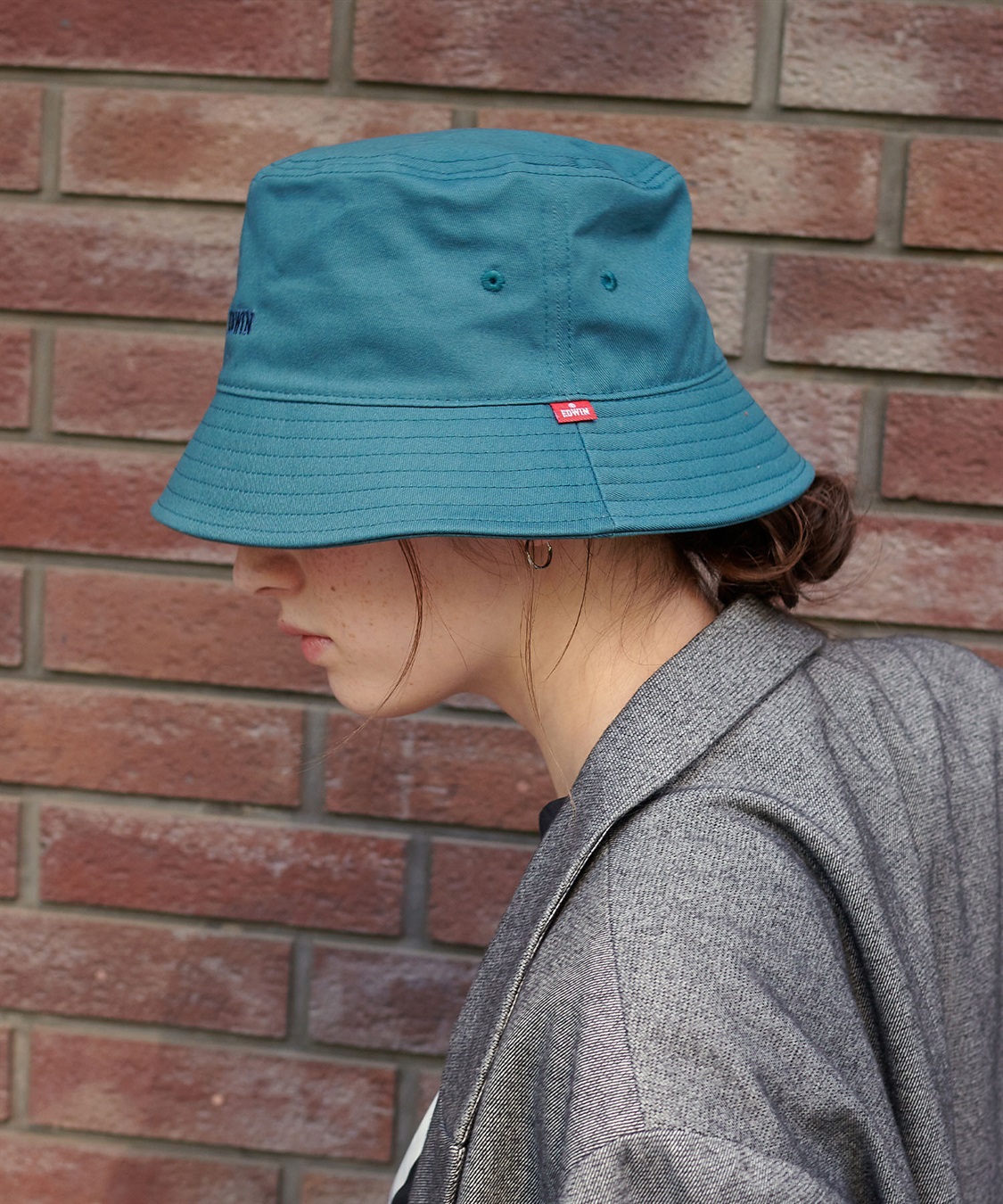 HATMIKKE 【EDWIN/エドウィン】配色ロゴ刺しゅうバケットハット_sub_20
