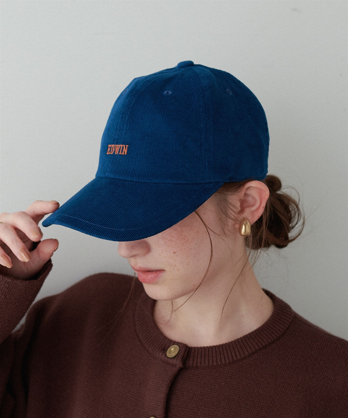 HATMIKKE 【EDWIN/エドウィン】コーデュロイ刺しゅうキャップ_sub_10