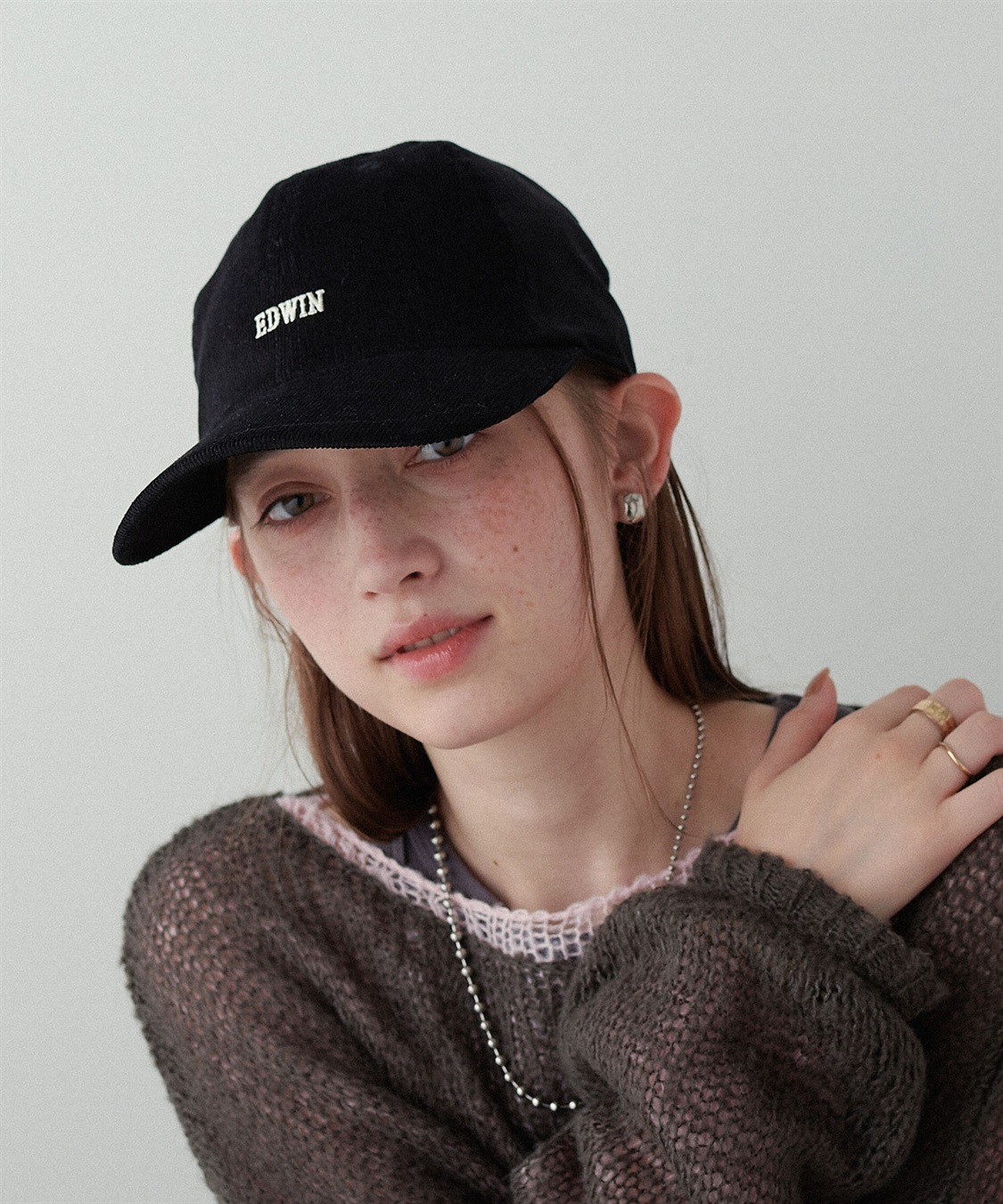 HATMIKKE 【EDWIN/エドウィン】コーデュロイ刺しゅうキャップ_sub_11
