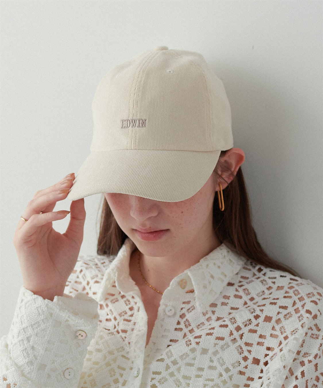 HATMIKKE 【EDWIN/エドウィン】コーデュロイ刺しゅうキャップ_sub_15