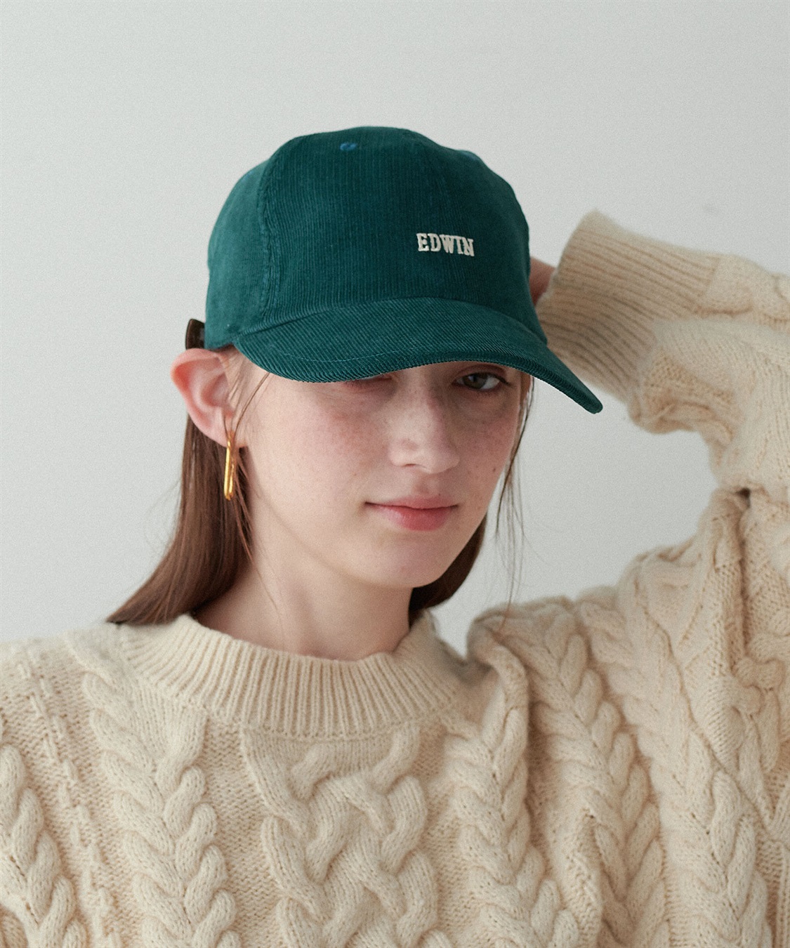 HATMIKKE 【EDWIN/エドウィン】コーデュロイ刺しゅうキャップ_sub_24