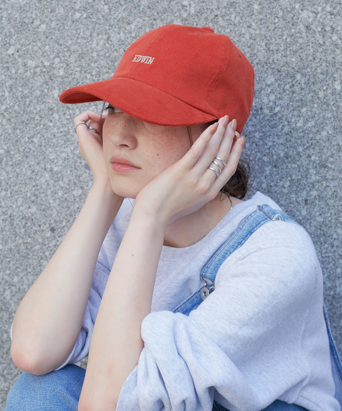 HATMIKKE 【EDWIN/エドウィン】コーデュロイ刺しゅうキャップ_sub_27