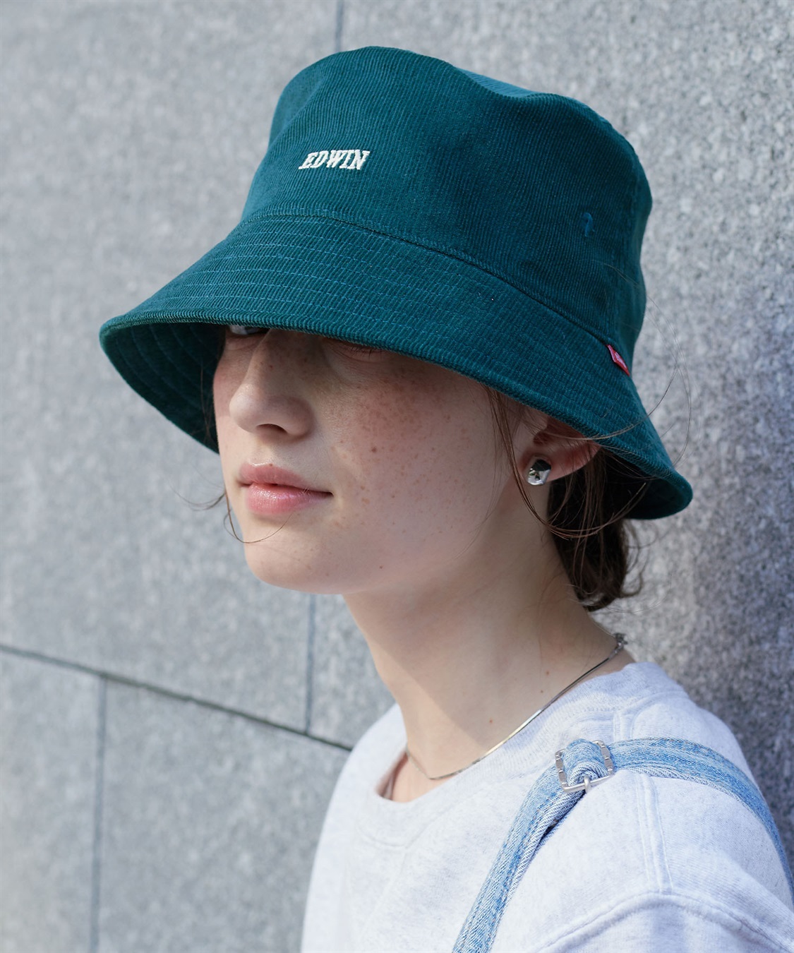 HATMIKKE 【EDWIN/エドウィン】コーデュロイ刺しゅうバケットハット_sub_4