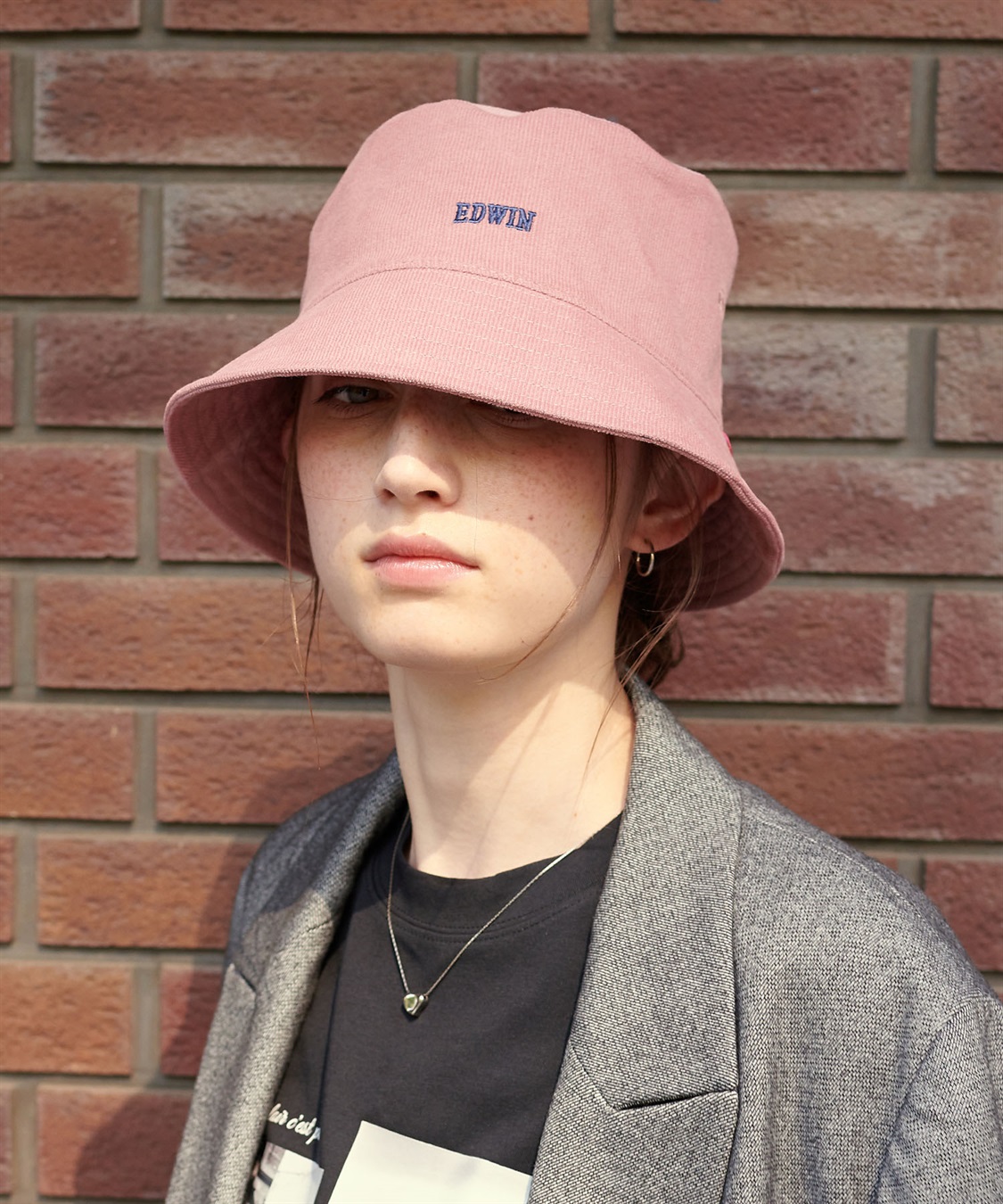 HATMIKKE 【EDWIN/エドウィン】コーデュロイ刺しゅうバケットハット_sub_5