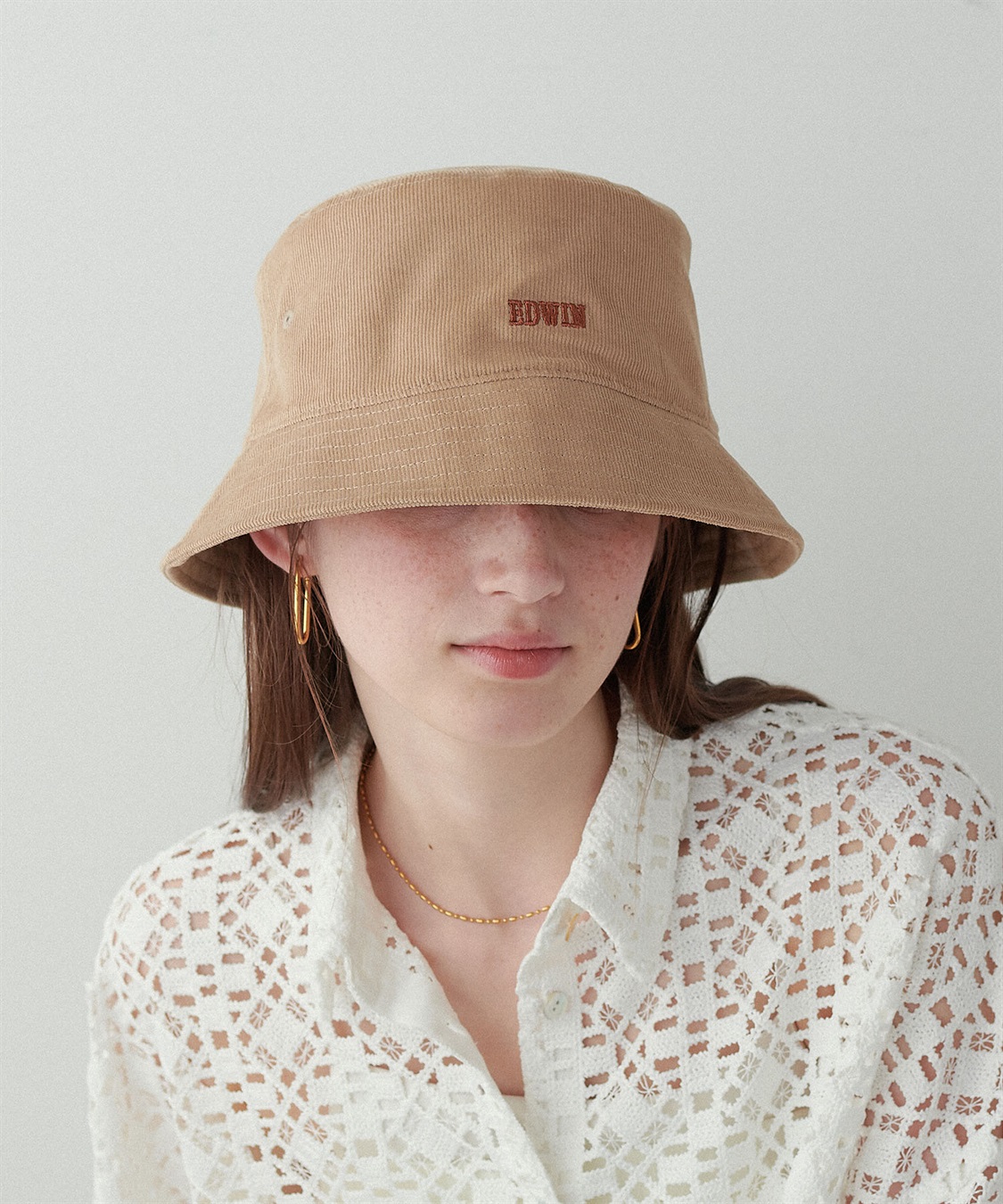 HATMIKKE 【EDWIN/エドウィン】コーデュロイ刺しゅうバケットハット_sub_14