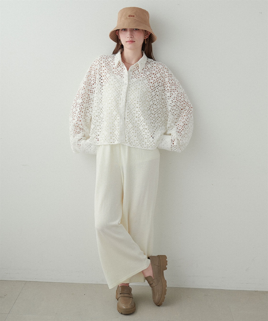 HATMIKKE 【EDWIN/エドウィン】コーデュロイ刺しゅうバケットハット_sub_18