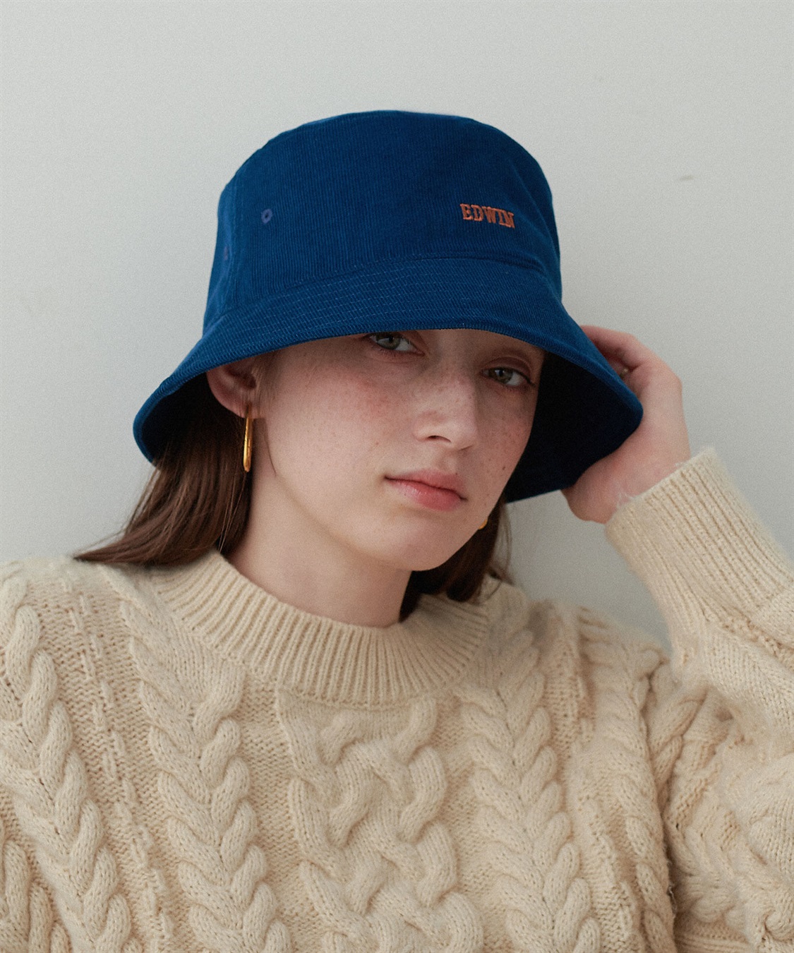 HATMIKKE 【EDWIN/エドウィン】コーデュロイ刺しゅうバケットハット_sub_19