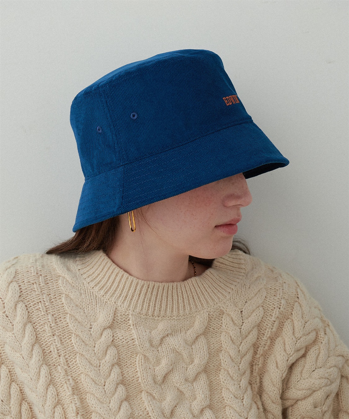 HATMIKKE 【EDWIN/エドウィン】コーデュロイ刺しゅうバケットハット_sub_20