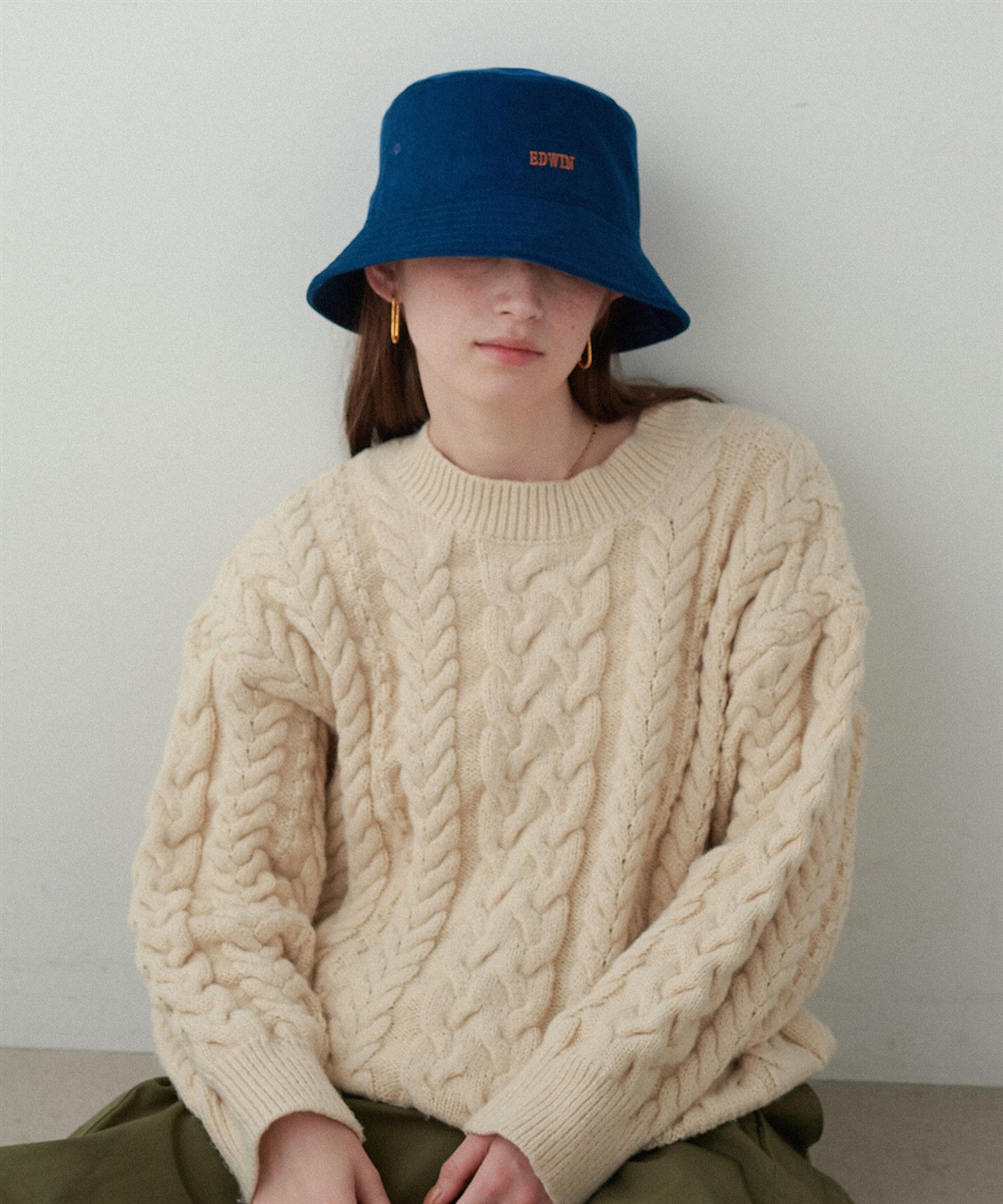 HATMIKKE 【EDWIN/エドウィン】コーデュロイ刺しゅうバケットハット_sub_21