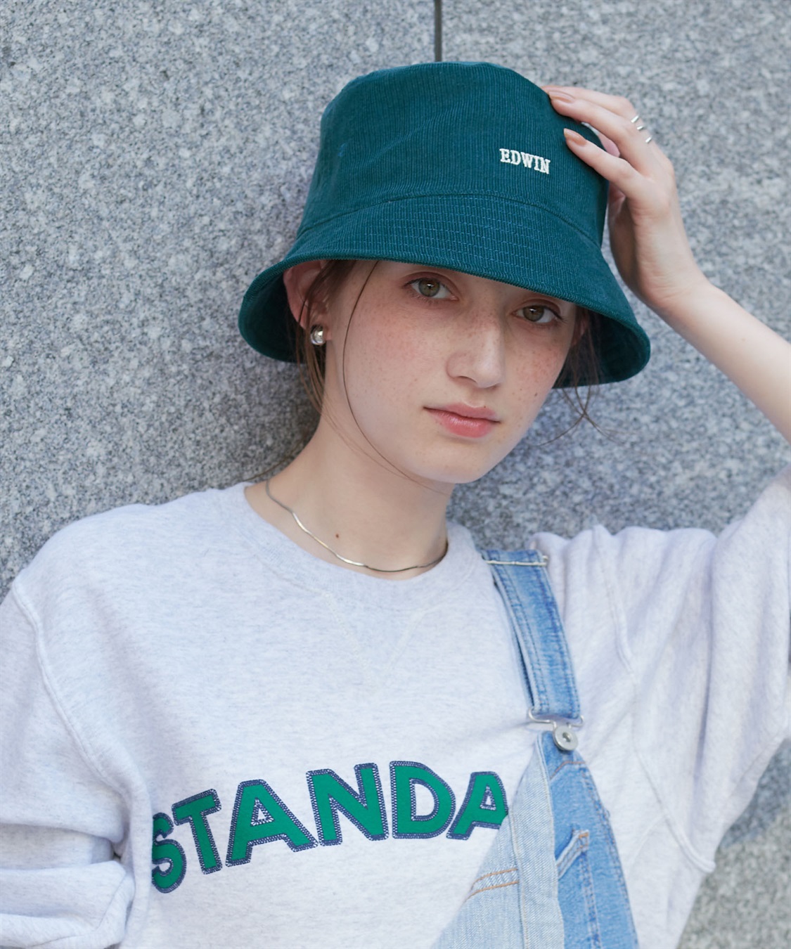 HATMIKKE 【EDWIN/エドウィン】コーデュロイ刺しゅうバケットハット_sub_23