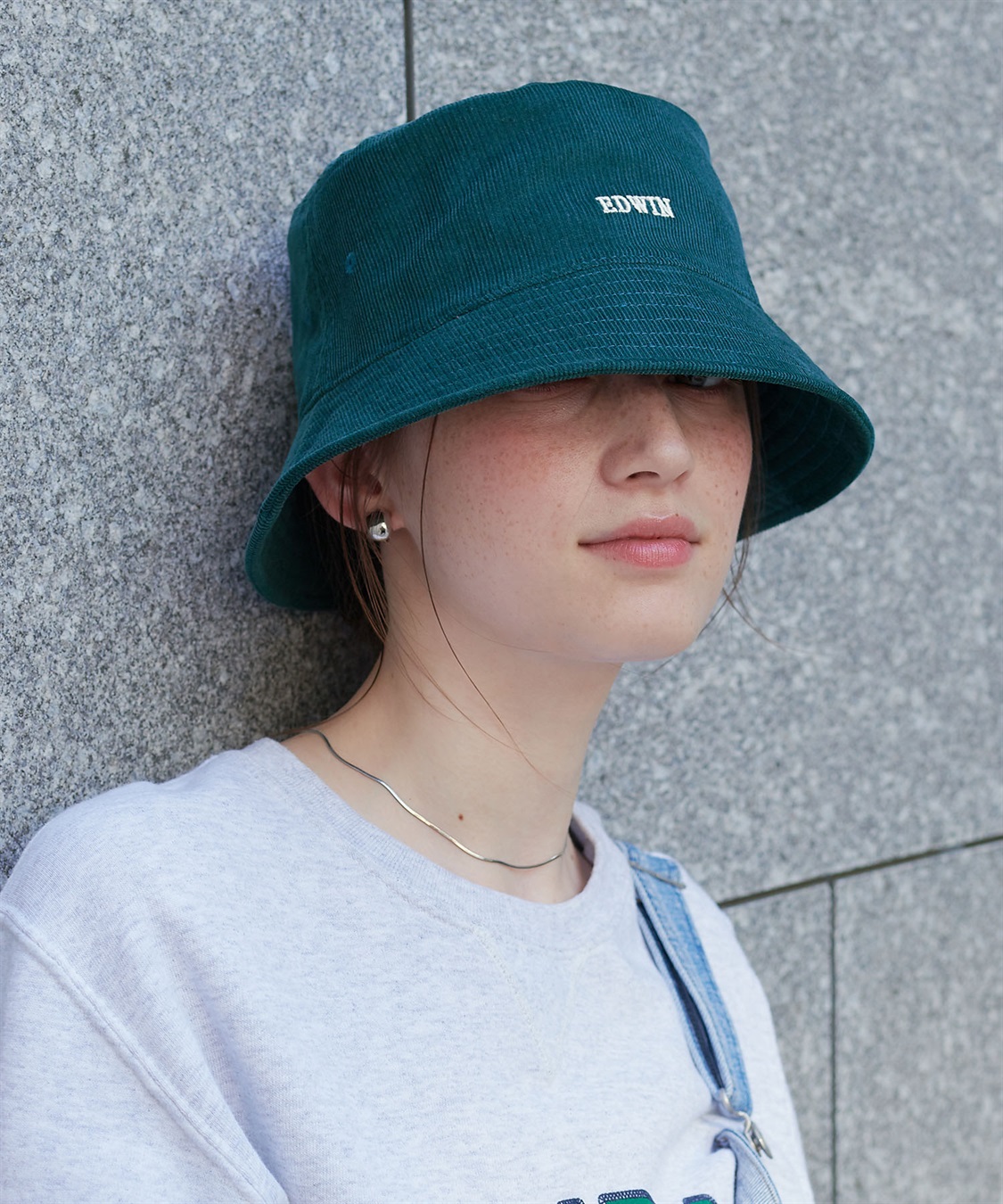 HATMIKKE 【EDWIN/エドウィン】コーデュロイ刺しゅうバケットハット_sub_24