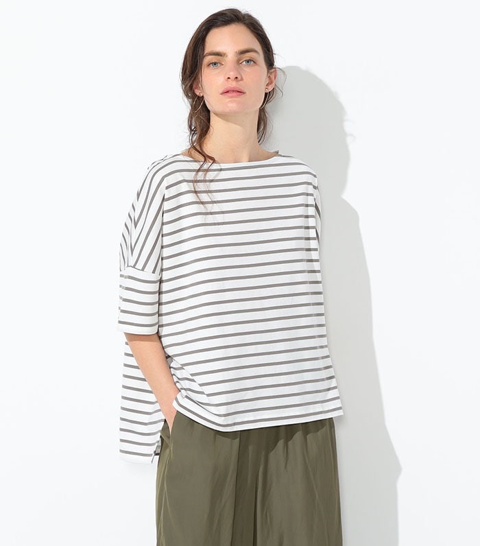 LE SOUK HOLIDAY ゆるシルエットボーダープルオーバー_sub_1