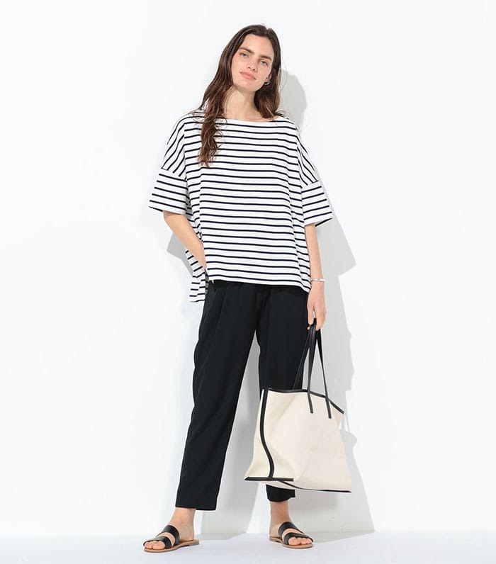 LE SOUK HOLIDAY ゆるシルエットボーダープルオーバー_sub_5