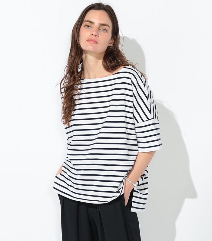 LE SOUK HOLIDAY ゆるシルエットボーダープルオーバー_sub_6