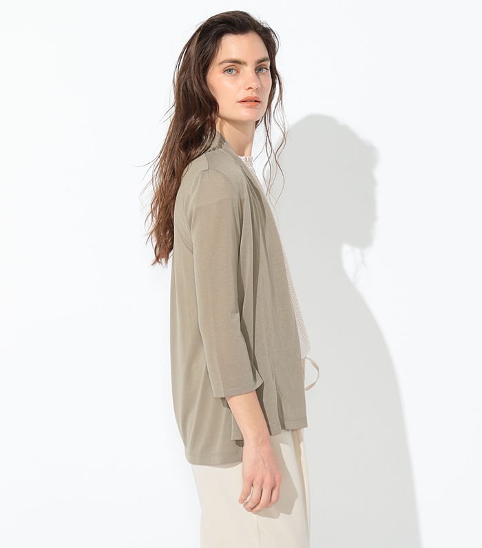 LE SOUK HOLIDAY ミドル丈ドレープカーディガン_sub_6