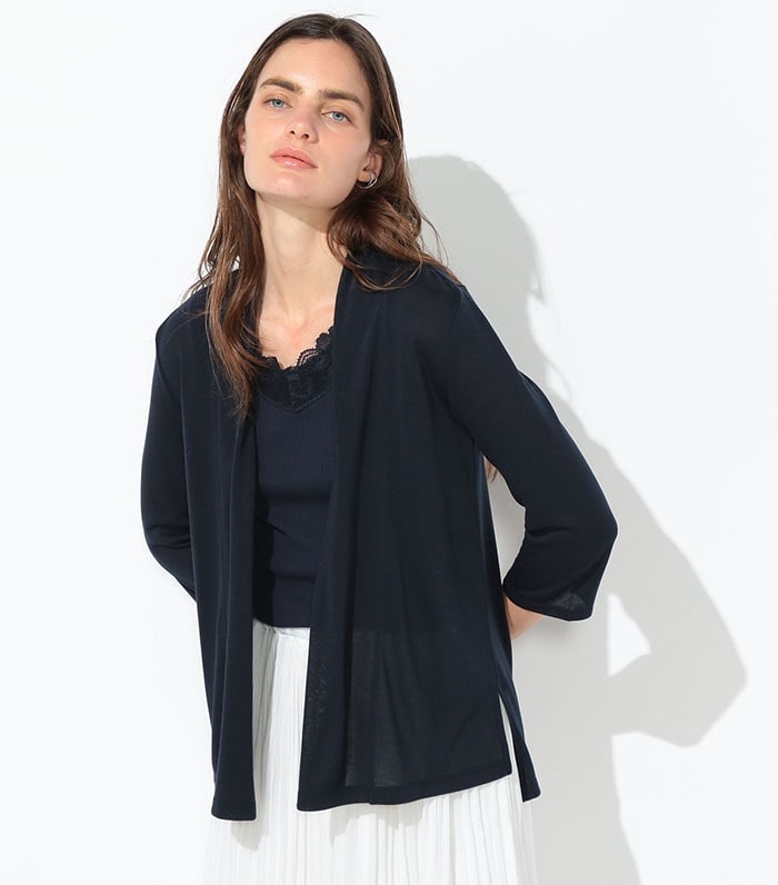 LE SOUK HOLIDAY ミドル丈ドレープカーディガン_sub_9