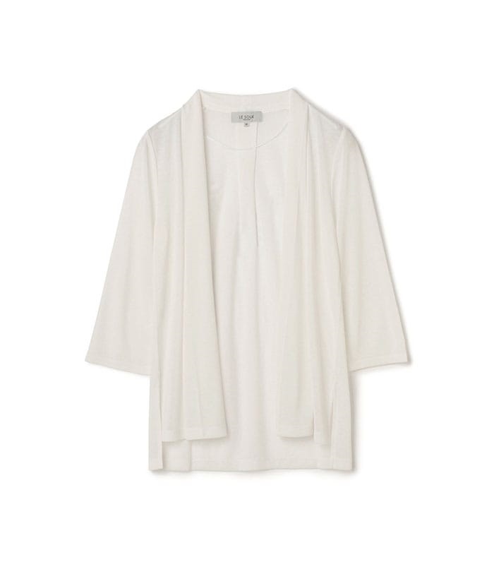 LE SOUK HOLIDAY ミドル丈ドレープカーディガン_sub_11