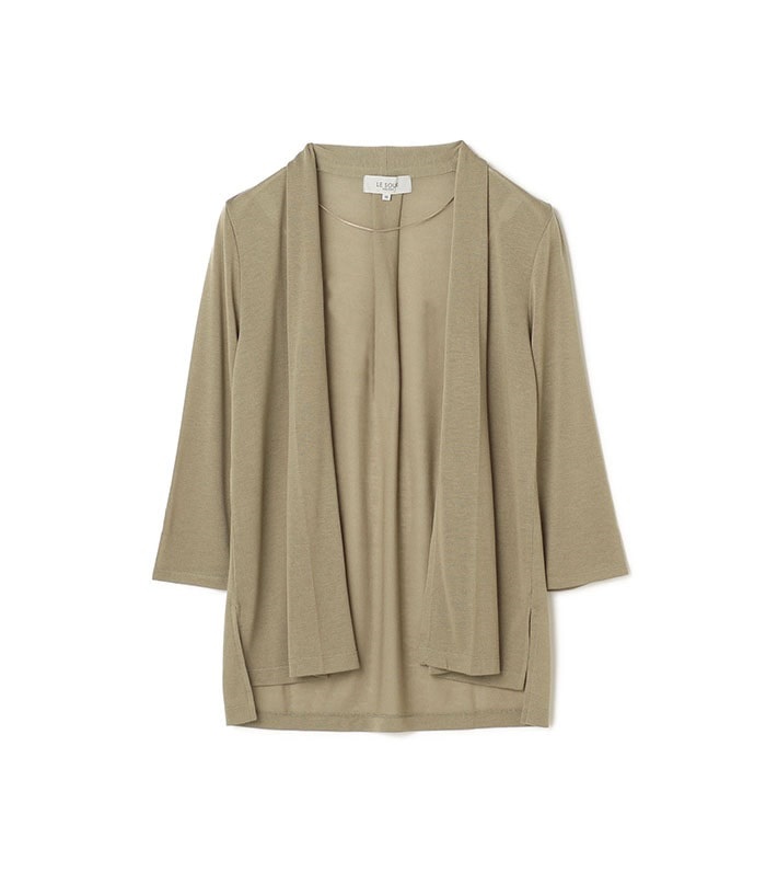 LE SOUK HOLIDAY ミドル丈ドレープカーディガン_sub_12