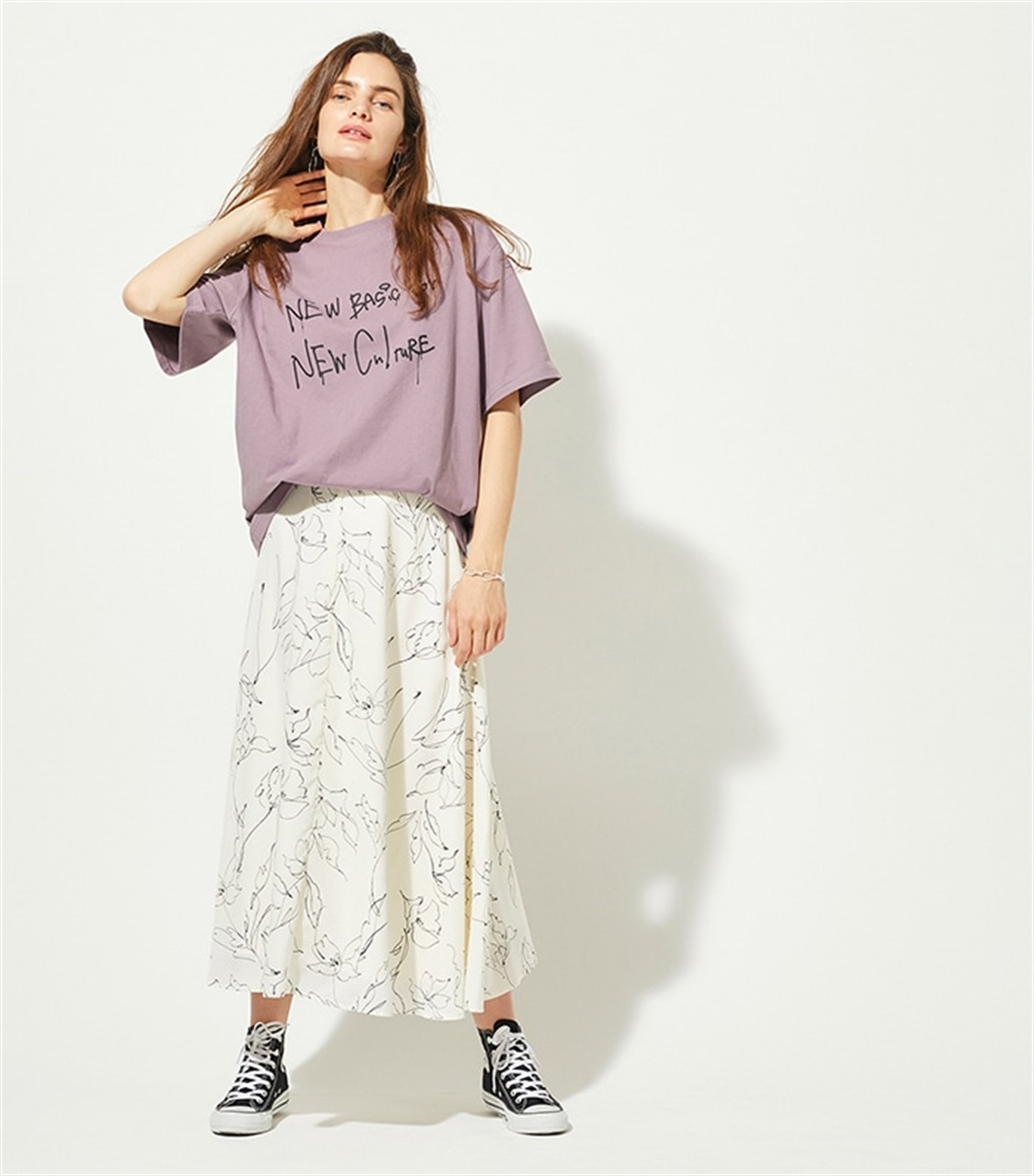 LE SOUK HOLIDAY koeコラボビックシルエットプリントTシャツ_sub_5