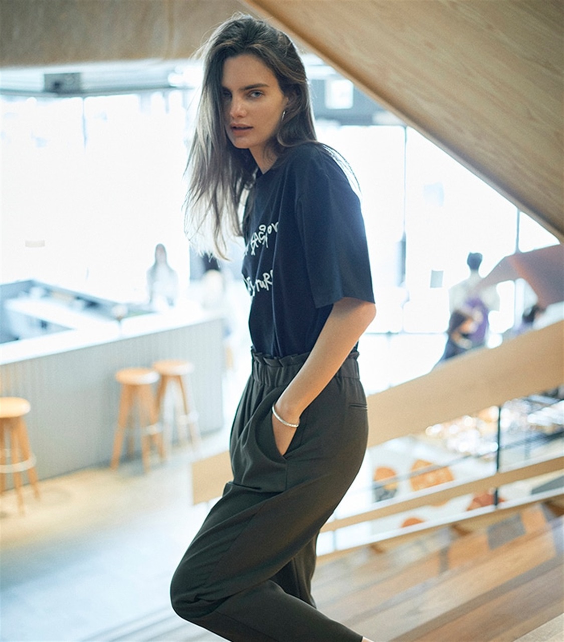 LE SOUK HOLIDAY koeコラボビックシルエットプリントTシャツ_sub_10