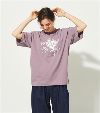 LE SOUK HOLIDAY koeコラボビックシルエットフラワープリントTシャツ_subthumb_4