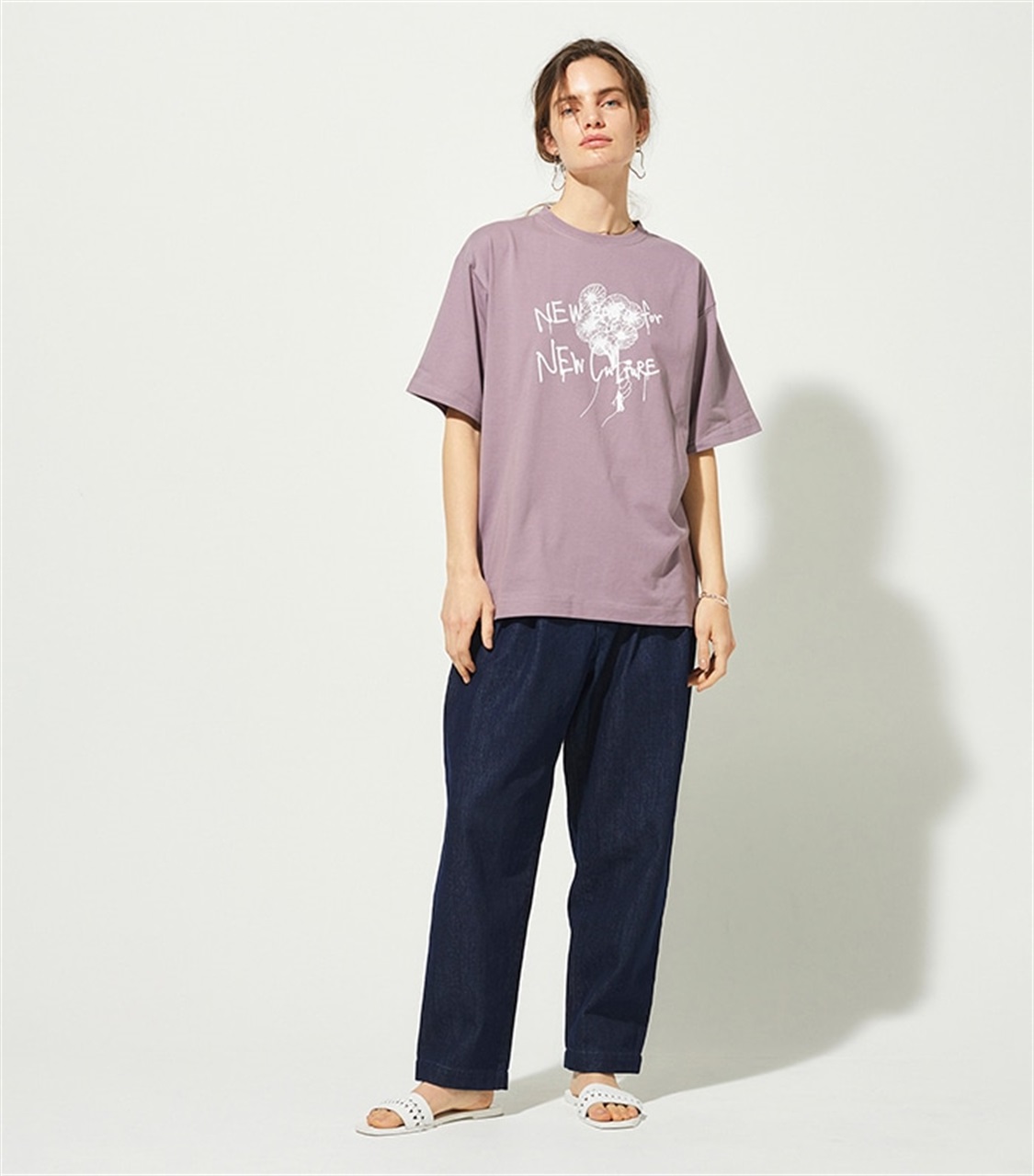 LE SOUK HOLIDAY koeコラボビックシルエットフラワープリントTシャツ_sub_7