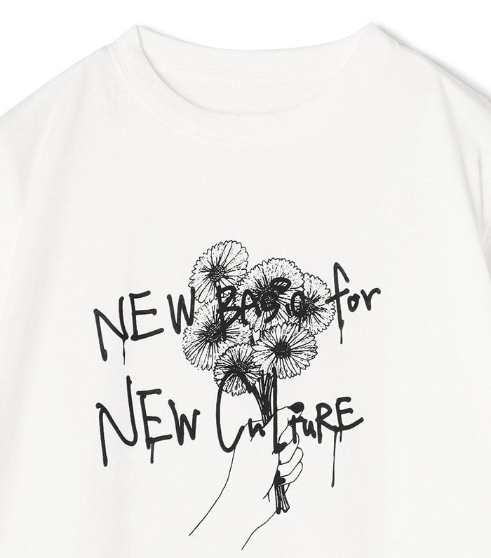 LE SOUK HOLIDAY koeコラボビックシルエットフラワープリントTシャツ_sub_17