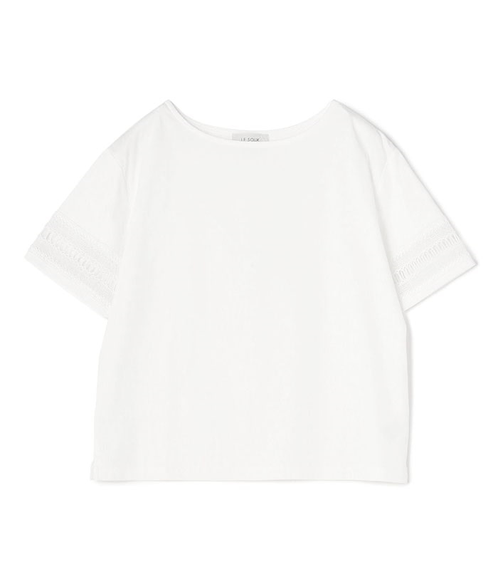 LE SOUK HOLIDAY 袖レースプルオーバーTシャツ_sub_6
