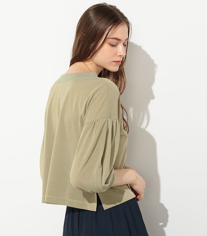 LE SOUK HOLIDAY 2WAYパフスリーブショート丈カーディガン_sub_1