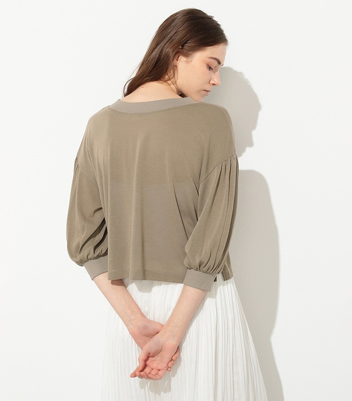 LE SOUK HOLIDAY 2WAYパフスリーブショート丈カーディガン_sub_3