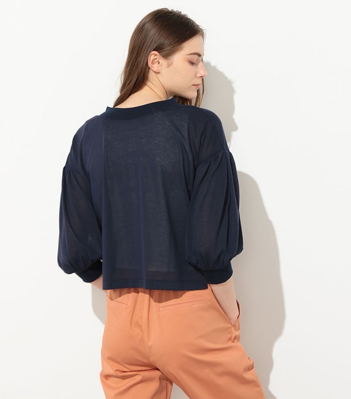 LE SOUK HOLIDAY 2WAYパフスリーブショート丈カーディガン_sub_7