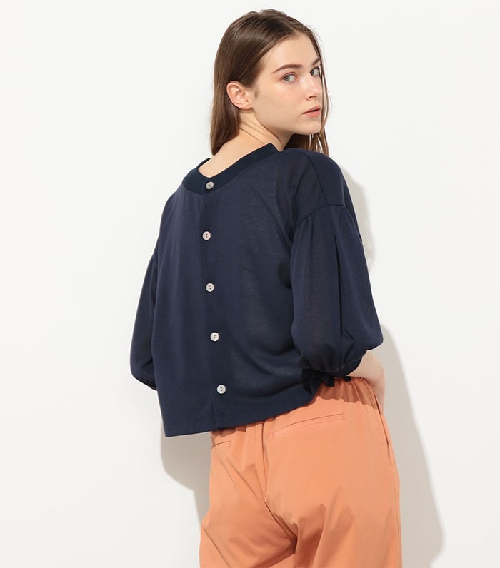 LE SOUK HOLIDAY 2WAYパフスリーブショート丈カーディガン_sub_9