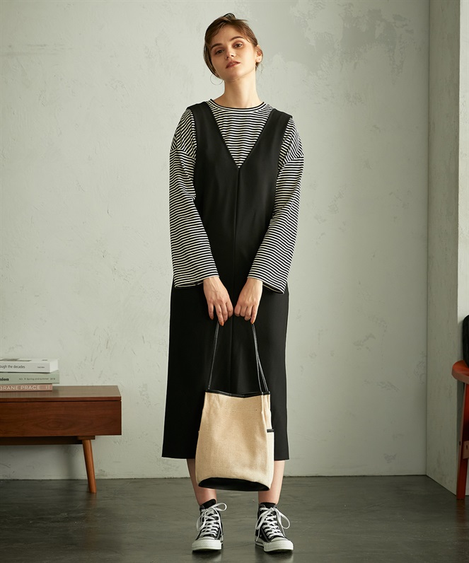 LE SOUK HOLIDAY ボーダーゆるシルエットプルオーバー_sub_1