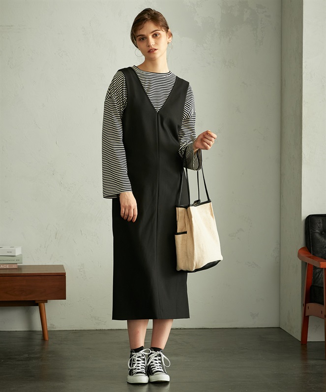 LE SOUK HOLIDAY ボーダーゆるシルエットプルオーバー_sub_2