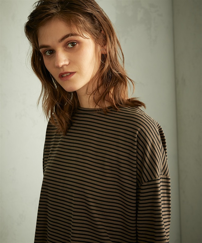 LE SOUK HOLIDAY ボーダーゆるシルエットプルオーバー_sub_7