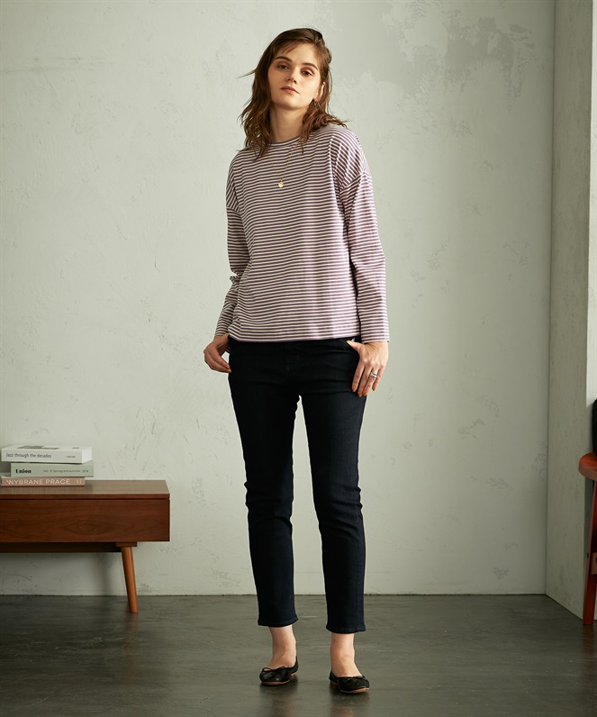 LE SOUK HOLIDAY ボーダーゆるシルエットプルオーバー_sub_8