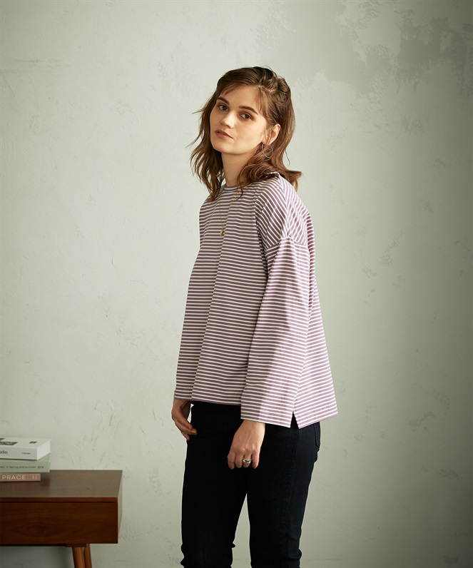 LE SOUK HOLIDAY ボーダーゆるシルエットプルオーバー_sub_9