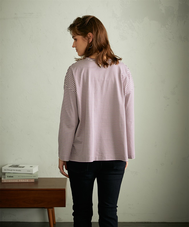 LE SOUK HOLIDAY ボーダーゆるシルエットプルオーバー_sub_10