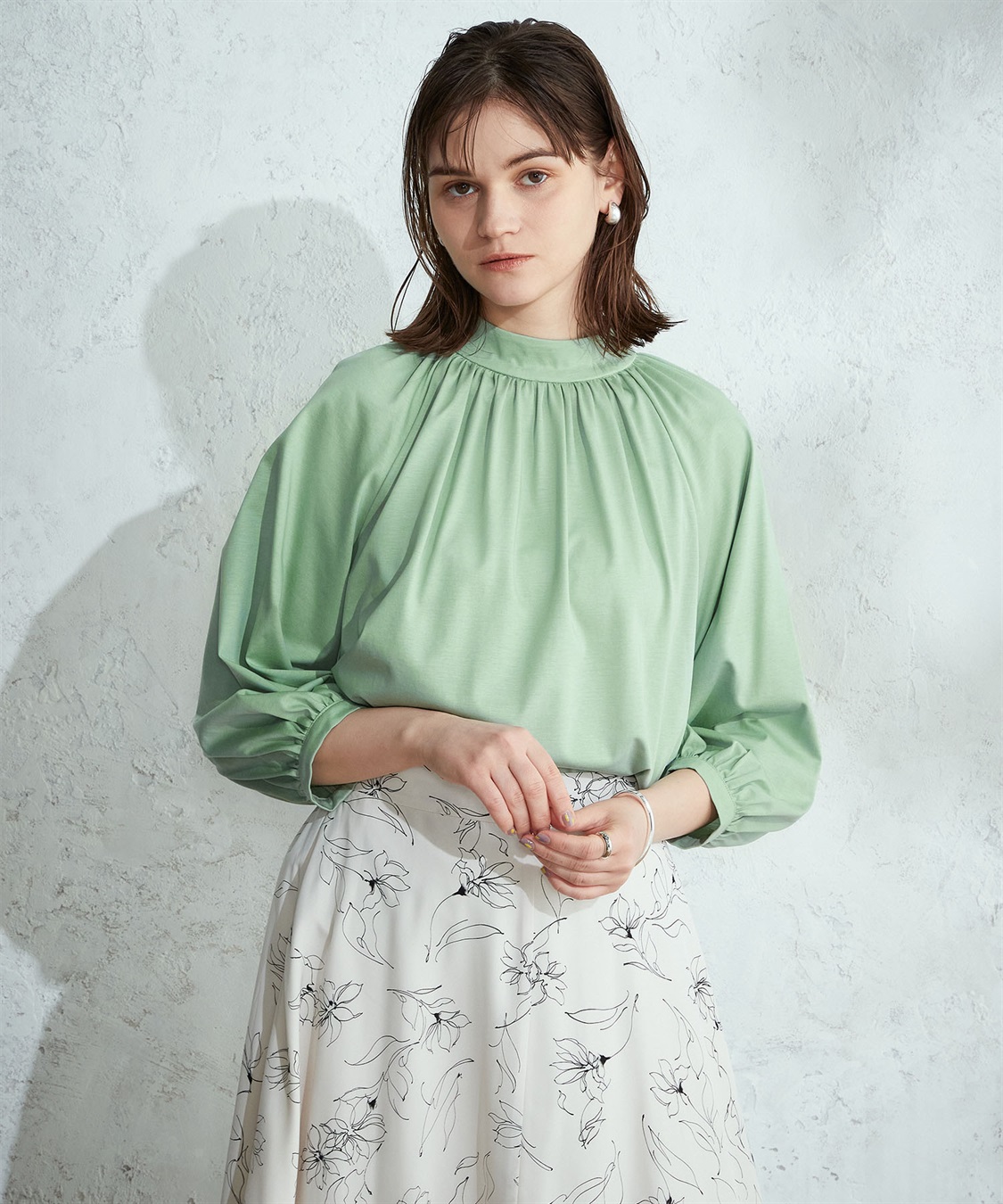 LE SOUK HOLIDAY ギャザーネックプルオーバー_sub_10