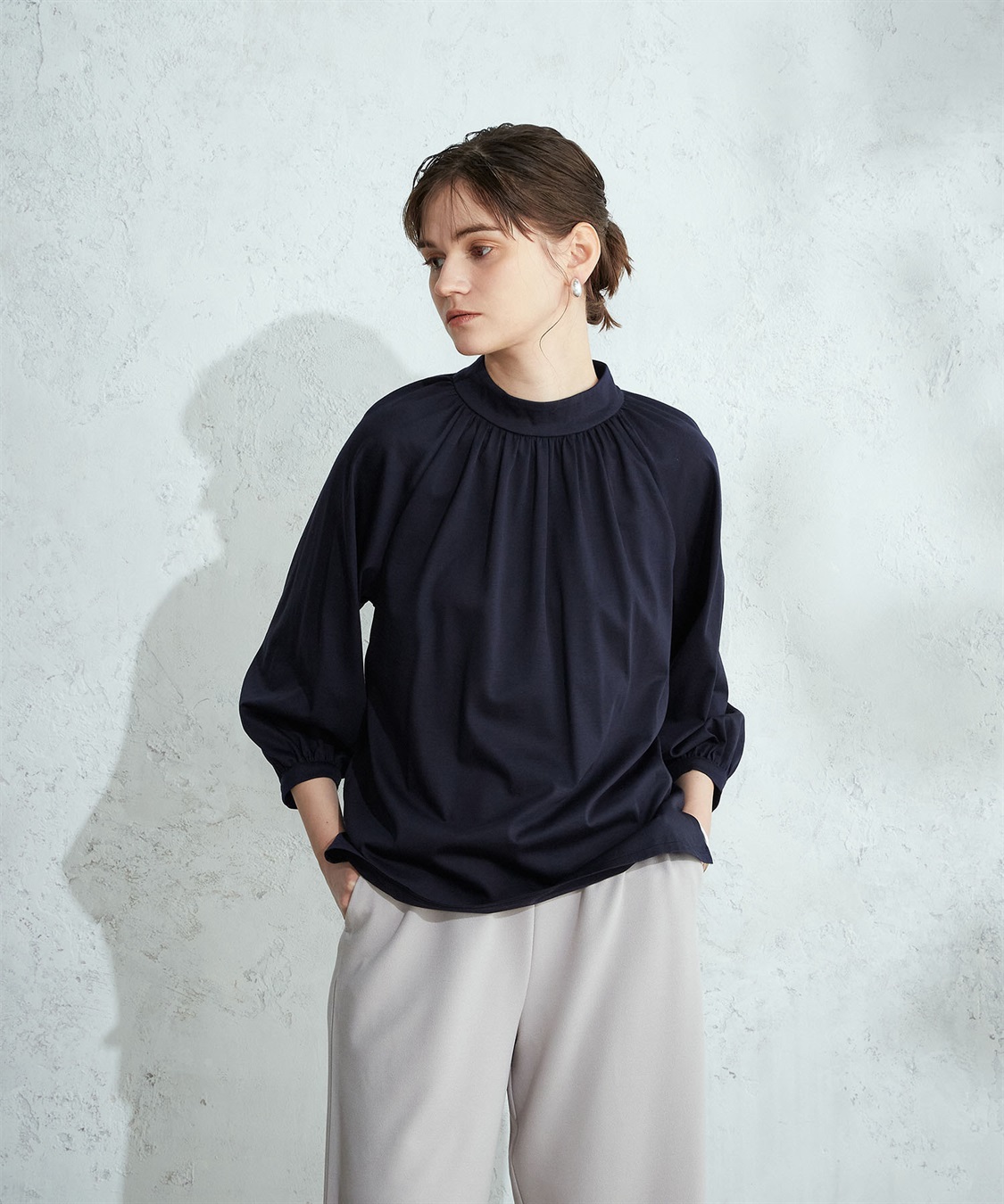 LE SOUK HOLIDAY ギャザーネックプルオーバー_sub_16